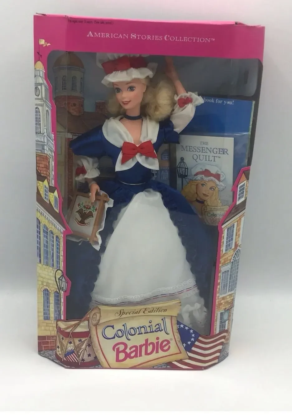 Vintage 1994 Colonial Barbie Doll American Stories Collection Mattel 12578 NIB